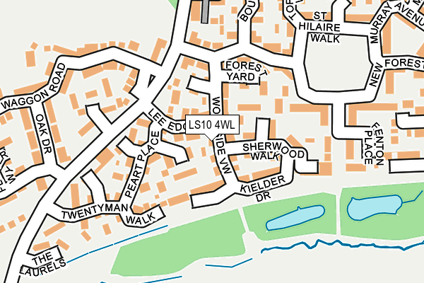 LS10 4WL map - OS OpenMap – Local (Ordnance Survey)