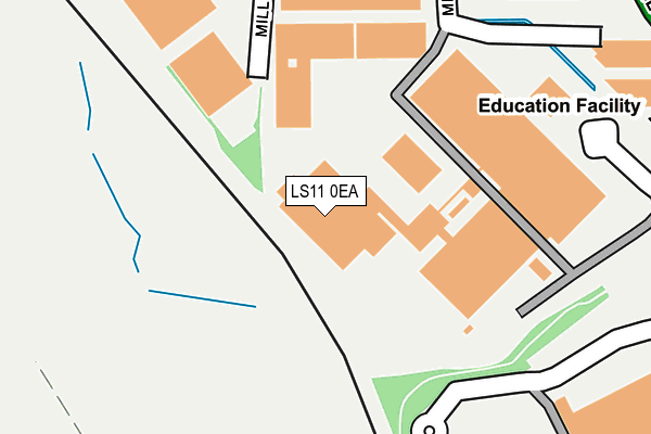 LS11 0EA map - OS OpenMap – Local (Ordnance Survey)