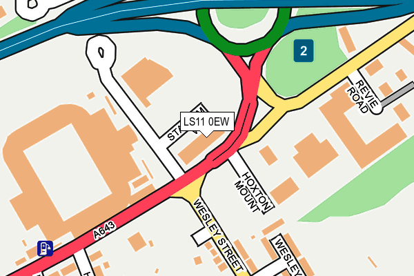 LS11 0EW map - OS OpenMap – Local (Ordnance Survey)