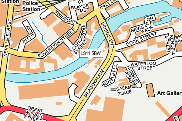 LS11 5BW map - OS OpenMap – Local (Ordnance Survey)