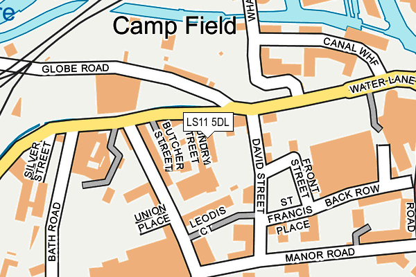 LS11 5DL map - OS OpenMap – Local (Ordnance Survey)