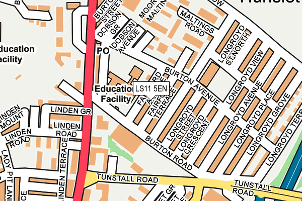 LS11 5EN map - OS OpenMap – Local (Ordnance Survey)