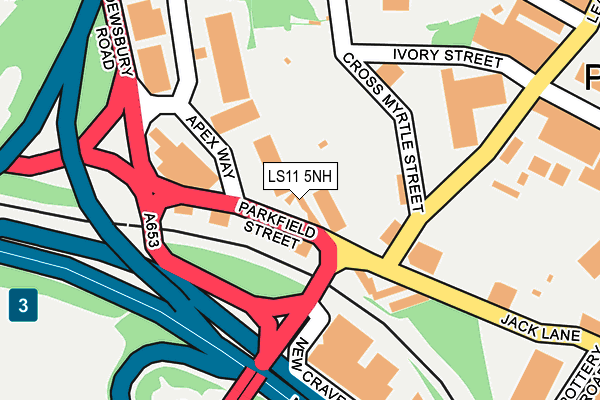 LS11 5NH map - OS OpenMap – Local (Ordnance Survey)