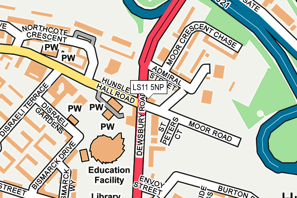 LS11 5NP map - OS OpenMap – Local (Ordnance Survey)