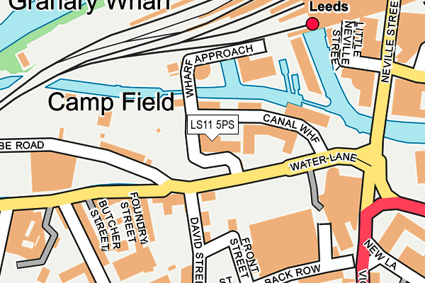 LS11 5PS map - OS OpenMap – Local (Ordnance Survey)