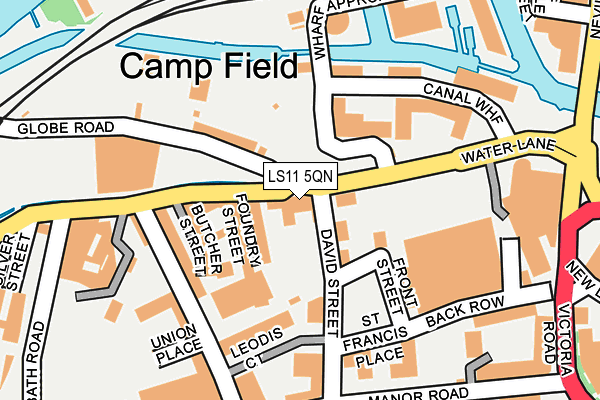 LS11 5QN map - OS OpenMap – Local (Ordnance Survey)