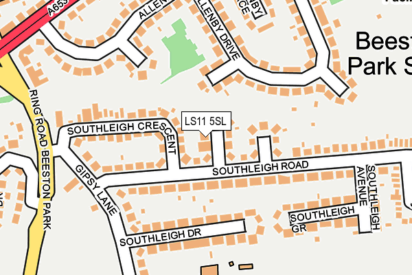LS11 5SL map - OS OpenMap – Local (Ordnance Survey)