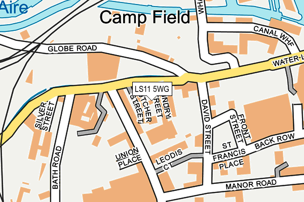 LS11 5WG map - OS OpenMap – Local (Ordnance Survey)