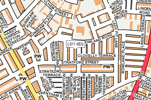 LS11 6EQ map - OS OpenMap – Local (Ordnance Survey)