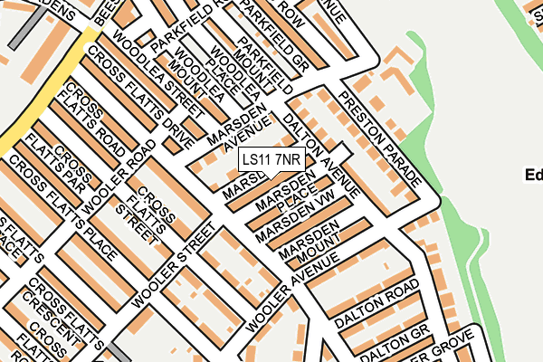 LS11 7NR map - OS OpenMap – Local (Ordnance Survey)