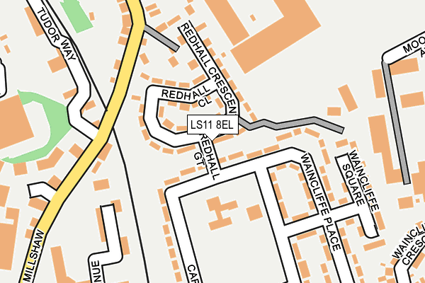 LS11 8EL map - OS OpenMap – Local (Ordnance Survey)