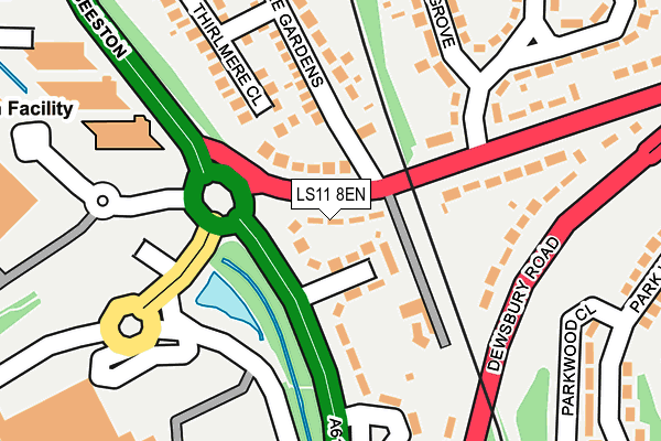 LS11 8EN map - OS OpenMap – Local (Ordnance Survey)