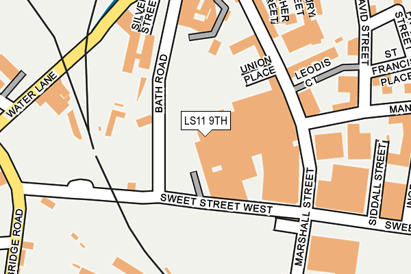 LS11 9TH map - OS OpenMap – Local (Ordnance Survey)