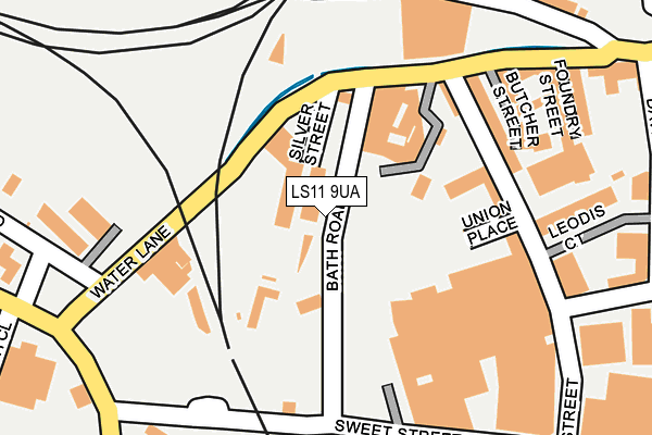 LS11 9UA map - OS OpenMap – Local (Ordnance Survey)