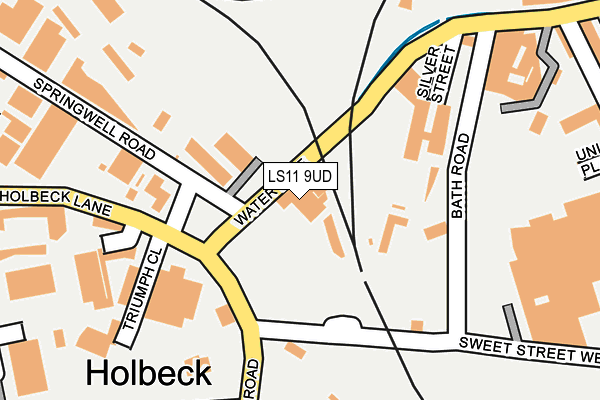 LS11 9UD map - OS OpenMap – Local (Ordnance Survey)