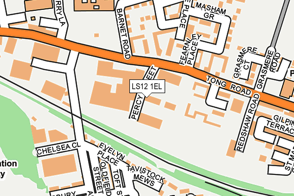 LS12 1EL map - OS OpenMap – Local (Ordnance Survey)