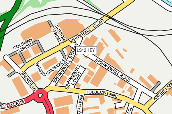 LS12 1EY map - OS OpenMap – Local (Ordnance Survey)