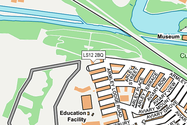 LS12 2BQ map - OS OpenMap – Local (Ordnance Survey)