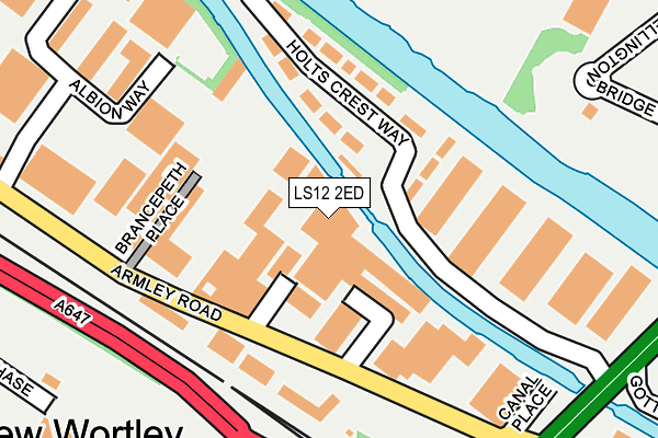 LS12 2ED map - OS OpenMap – Local (Ordnance Survey)