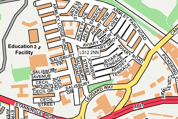 LS12 2NN map - OS OpenMap – Local (Ordnance Survey)