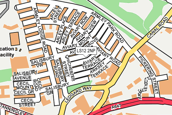 LS12 2NP map - OS OpenMap – Local (Ordnance Survey)