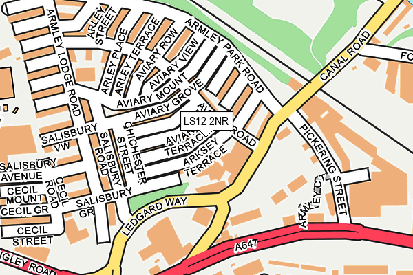 LS12 2NR map - OS OpenMap – Local (Ordnance Survey)