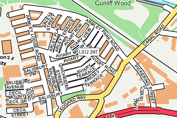 LS12 2NT map - OS OpenMap – Local (Ordnance Survey)