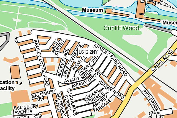 LS12 2NY map - OS OpenMap – Local (Ordnance Survey)