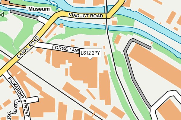 LS12 2PY map - OS OpenMap – Local (Ordnance Survey)