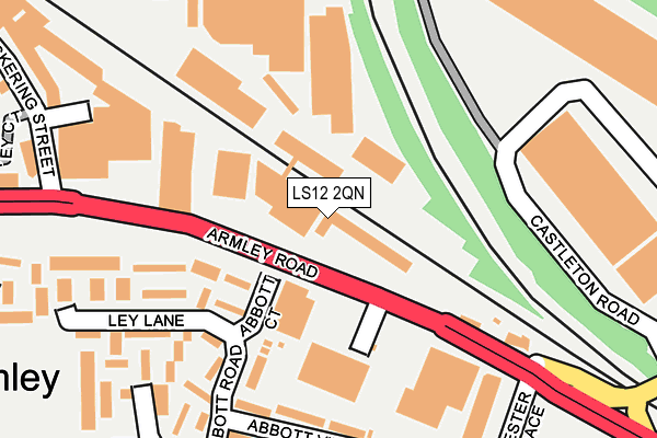 LS12 2QN map - OS OpenMap – Local (Ordnance Survey)