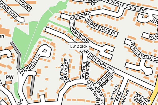 LS12 2RR map - OS OpenMap – Local (Ordnance Survey)