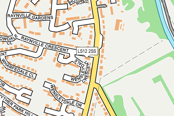 LS12 2SS map - OS OpenMap – Local (Ordnance Survey)