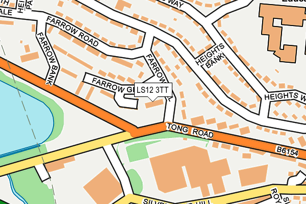 LS12 3TT map - OS OpenMap – Local (Ordnance Survey)