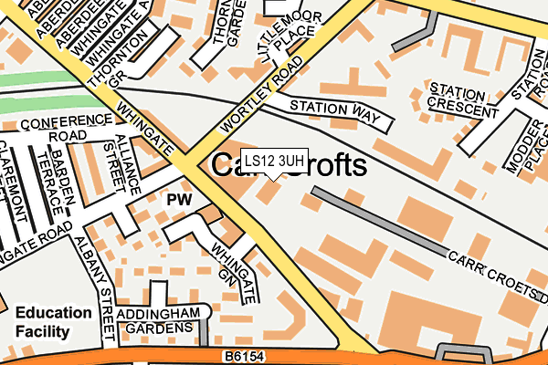 LS12 3UH map - OS OpenMap – Local (Ordnance Survey)