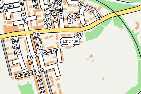 LS12 4DP map - OS OpenMap – Local (Ordnance Survey)