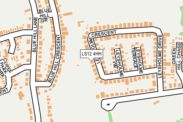LS12 4HH map - OS OpenMap – Local (Ordnance Survey)