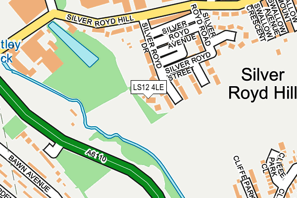 LS12 4LE map - OS OpenMap – Local (Ordnance Survey)