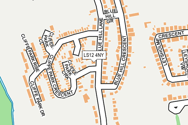 LS12 4NY map - OS OpenMap – Local (Ordnance Survey)