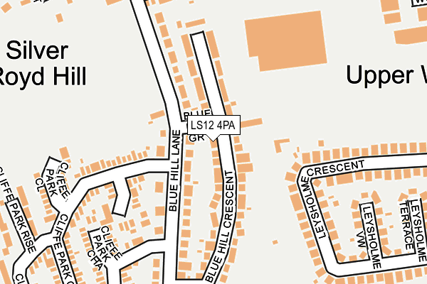 LS12 4PA map - OS OpenMap – Local (Ordnance Survey)