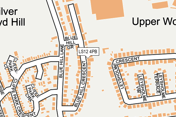 LS12 4PB map - OS OpenMap – Local (Ordnance Survey)