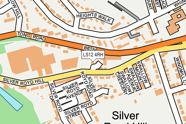 LS12 4RH map - OS OpenMap – Local (Ordnance Survey)