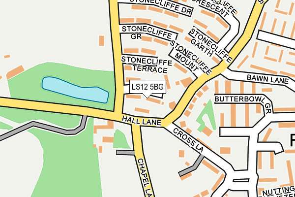 LS12 5BG map - OS OpenMap – Local (Ordnance Survey)
