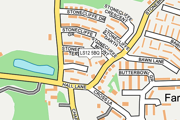 LS12 5BQ map - OS OpenMap – Local (Ordnance Survey)