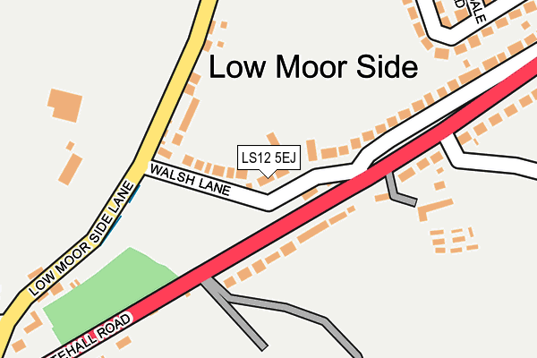 LS12 5EJ map - OS OpenMap – Local (Ordnance Survey)