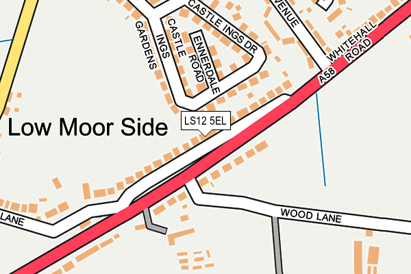 LS12 5EL map - OS OpenMap – Local (Ordnance Survey)