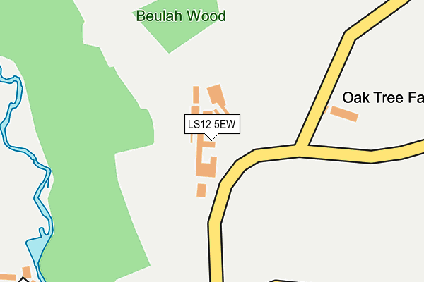 LS12 5EW map - OS OpenMap – Local (Ordnance Survey)