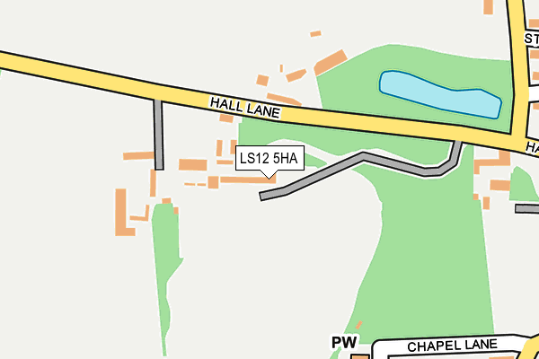 LS12 5HA map - OS OpenMap – Local (Ordnance Survey)