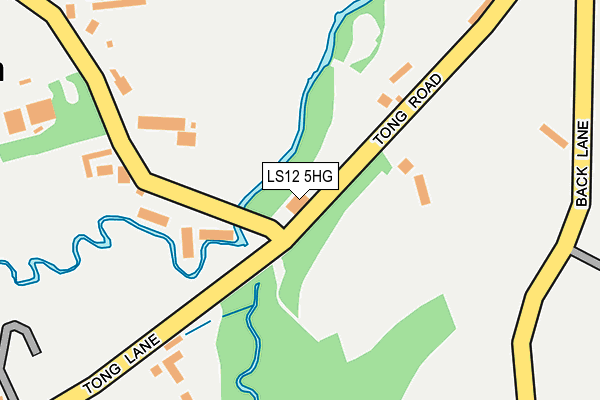 LS12 5HG map - OS OpenMap – Local (Ordnance Survey)