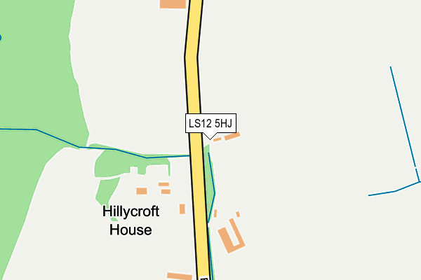 LS12 5HJ map - OS OpenMap – Local (Ordnance Survey)