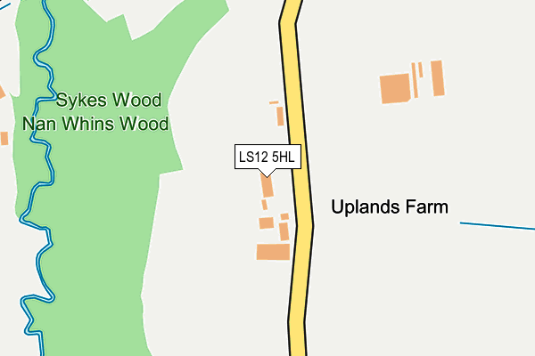 LS12 5HL map - OS OpenMap – Local (Ordnance Survey)